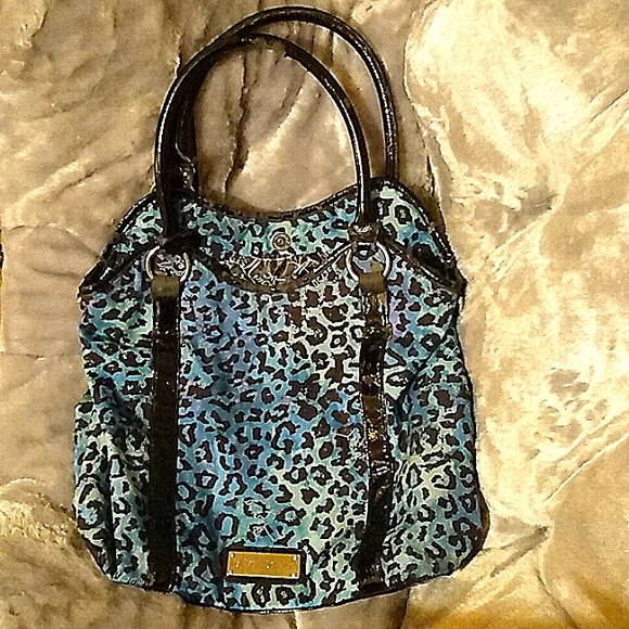 Betsey Johnson Bags Betsey Johnson Blue And Teal Leopard Print